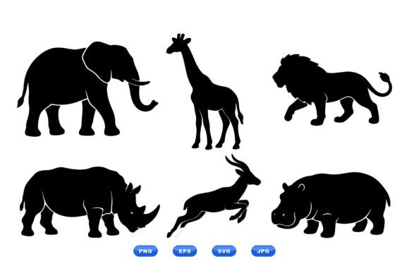 Download Safari Animal Silhouette SVG - Premium Bundle