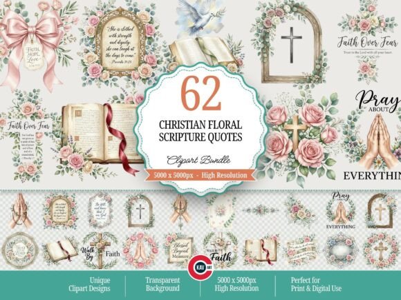Download Christian Floral Scripture Quotes PNGs - Pngs Collection