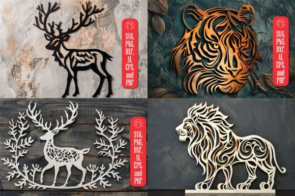Download Laser Cut Animal SVG Crafting Bundle - Crafting bundle Collection