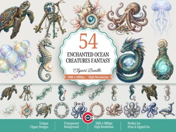 Download Enchanted Ocean Creatures Fantasy PNGs - Pngs Collection