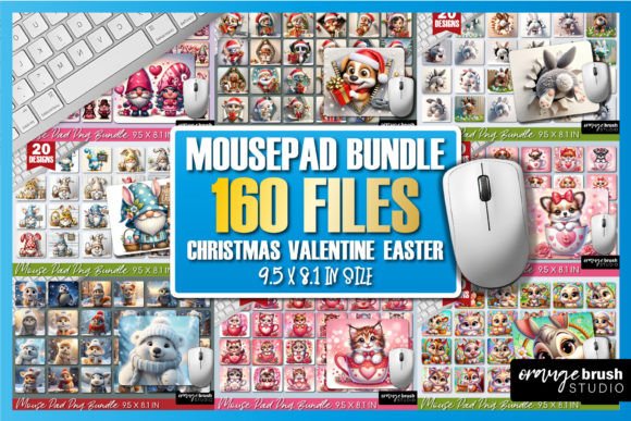 Download Mouse Pad Bundle 160 Sublimation Designs - Premium Resources