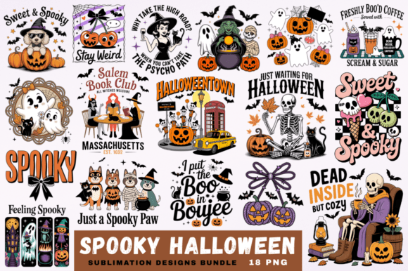 Download Spooky Halloween Sublimation Designs - Sublimation designs Collection